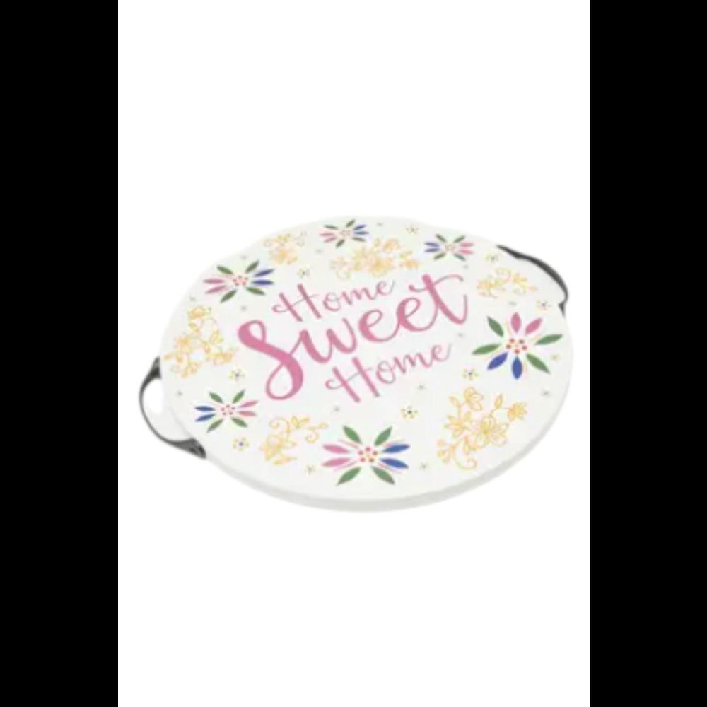 Temp-tations Reversible 15.5" Wooden Serving Tray Confetti
